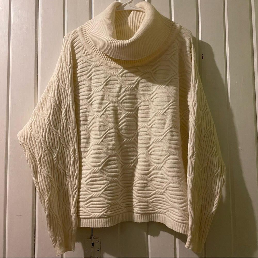 CYRUS cowl neck sweater X-large EUC